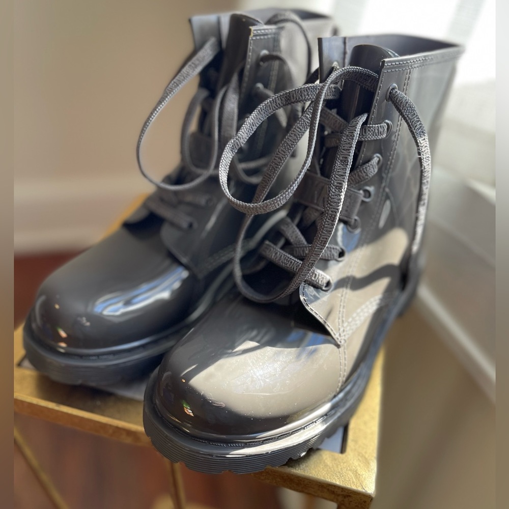 DKNY Gray Rain Boots